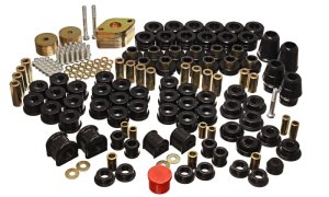 Jeep Wrangler Unlimited Suspension Bushing Kit - Front + Rear - Energy Suspension - Hyper-Flex Master Set - Black - `07-`11